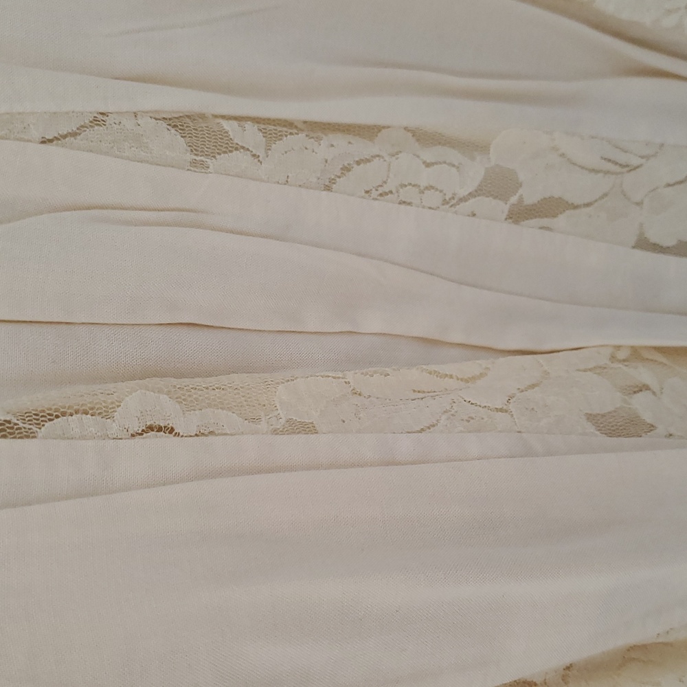 American Eagle Elegant Cream Dress, Size 6 - Picture 4 of 6